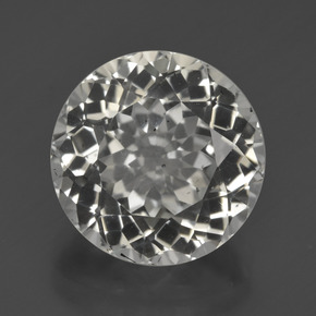 Topacio Blanco cálido natural de 7.49 ct, Corte Redondo, VS