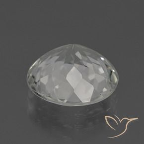 Topacio Blanco cálido natural de 5.51 ct, Corte Redondo, VVS