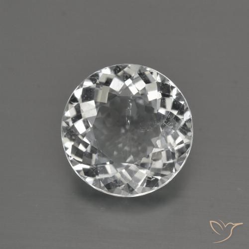 4.62ct Natural Blanco cálido Topacio, Redondo, VS