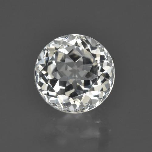 Topacio Blanco cálido natural de 4.36 ct, Corte Redondo, VVS