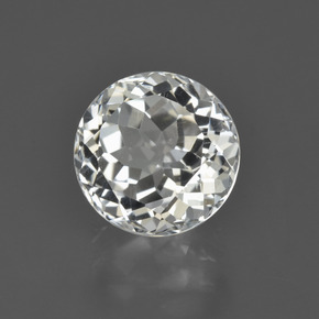 Topacio Blanco cálido natural de 4.36 ct, Corte Redondo, VVS