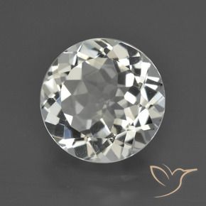 Topacio Blanco cálido natural de 4.87 ct, Corte Redondo, VVS-VS