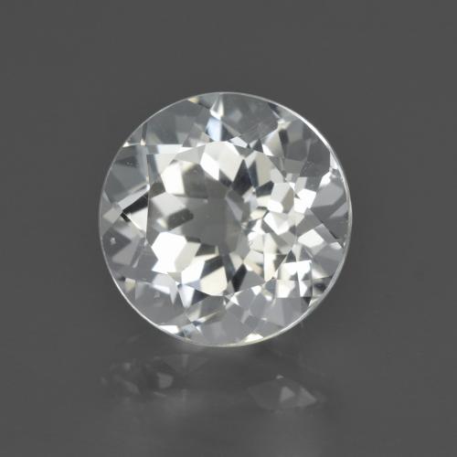 Topacio blanco natural de 4,63 ct, corte redondo, VS
