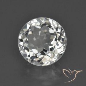 Topacio Blanco cálido natural de 4.81 ct, Redondo, VS