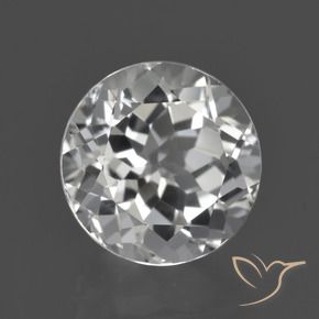 Topacio Blanco claro natural de 4.82 ct, Redondo, VS