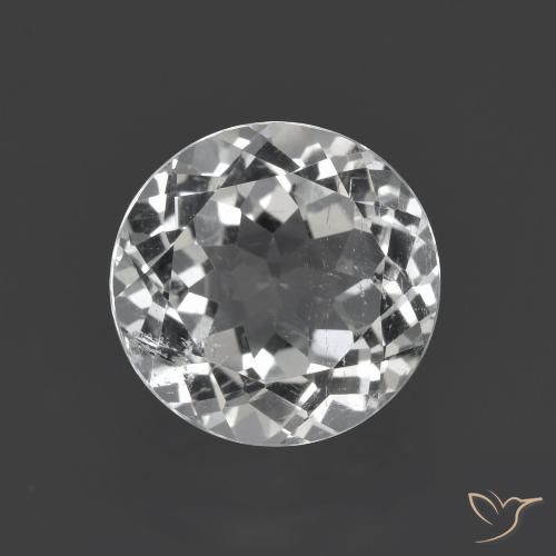 3.87ct Natural Blanco claro Topacio, Redondo, VS