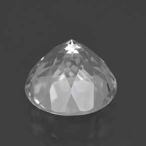 Topacio blanco natural de 4,76 ct, corte redondo, VVS