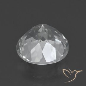 Topacio blanco claro natural de 4,47 ct, corte redondo, VS