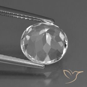 Topacio Blanco cálido natural de 4.21 ct, Redondo, VS
