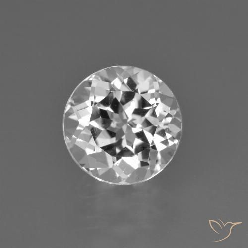 3.05ct Natural Blanco claro Topacio, Redondo, VS