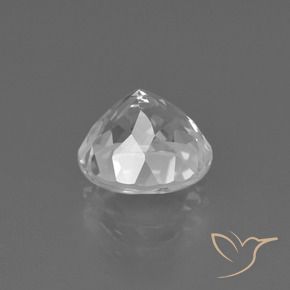 Topacio Blanco claro natural de 3.05 ct, Redondo, VS