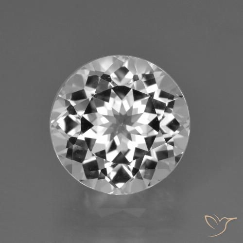 4.33ct Natural Blanco claro Topacio, Redondo, VS