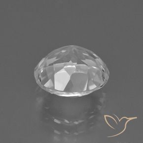 Topacio Blanco claro natural de 4.02 ct, Redondo, VS