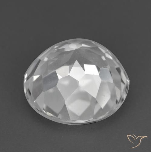 Topacio Blanco claro natural de 3.57 ct, Redondo, VVS