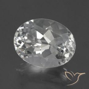 Topacio Blanco claro natural de 5.61 ct, Ovalada, VVS-VS
