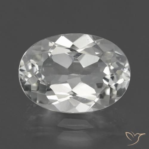 5.12ct Natural Blanco cálido Topacio, Ovalada, VS