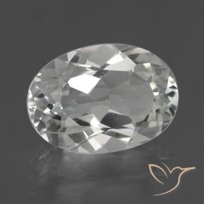 Topacio Blanco cálido natural de 5.12 ct, Ovalada, VS