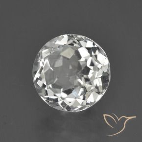 Topacio Blanco cálido natural de 3.15 ct, Redondo, VS