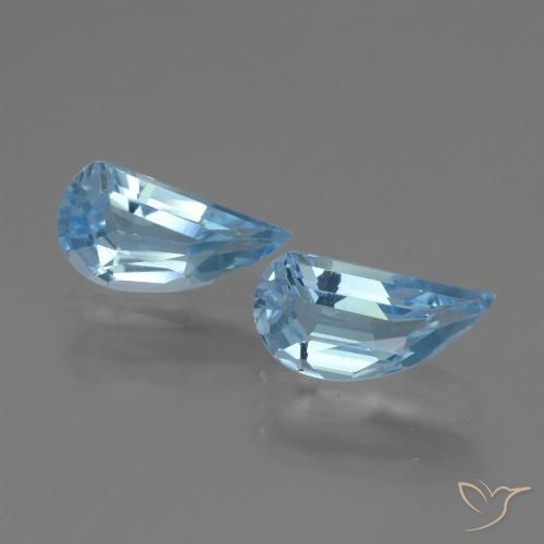 2.74ctw Natural Azul Suizo Topacio, Elegante, VVS-VS