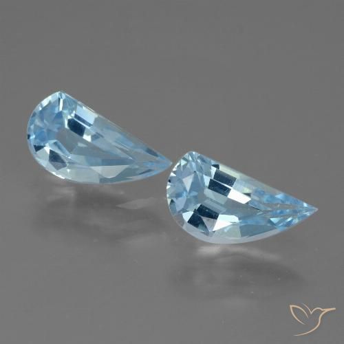 2.69ctw Natural Azul Cielo Topacio, Elegante, VVS-VS