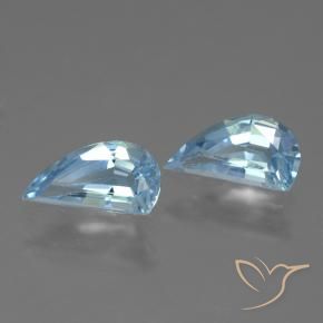 Gemas de Topacio Azul Cielo natural de 2.69 ct, Elegante, VVS-VS