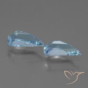 Gemas de Topacio Azul Cielo natural de 2.69 ct, Elegante, VVS-VS