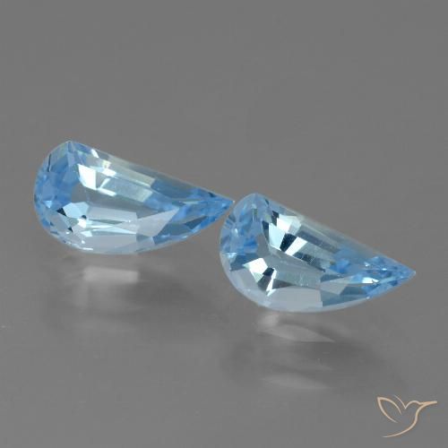 2.68ctw Natural Azul Cielo Topacio, Elegante, VVS-VS