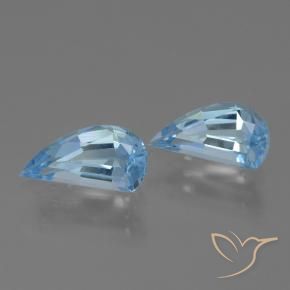 Gemas de Topacio Azul Cielo natural de 2.68 ct, Elegante, VVS-VS