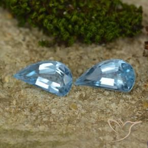 Gemas de Topacio Azul Cielo natural de 2.71 ct, Elegante, VVS-VS