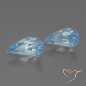 Gemas de Topacio Azul Cielo natural de 2.85 ct, Elegante, VVS-VS