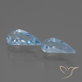 Gemas de Topacio Azul Cielo natural de 2.85 ct, Elegante, VVS-VS