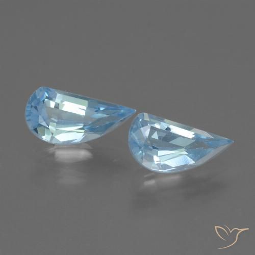 2.51ctw Natural Azul Cielo Topacio, Elegante, VVS-VS