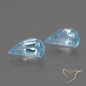 Gemas de Topacio Azul Cielo natural de 2.51 ct, Elegante, VVS-VS