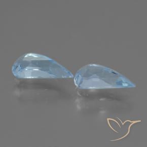 Gemas de Topacio Azul Cielo natural de 2.51 ct, Elegante, VVS-VS