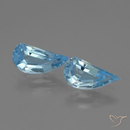 2.59ctw Natural Azul Cielo Topacio, Elegante, VVS-VS