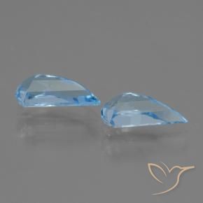 Gemas de Topacio Azul Cielo natural de 2.59 ct, Elegante, VVS-VS
