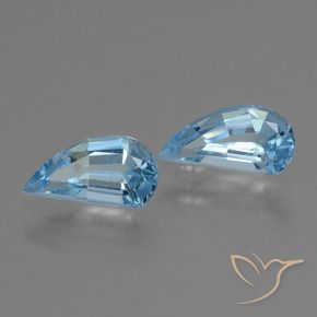 Gemas de Topacio Azul Cielo natural de 2.87 ct, Forma elegante, VVS-VS