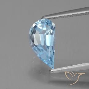 Topacio Azul Cielo natural de 1.39 ct, Elegante, VVS-VS