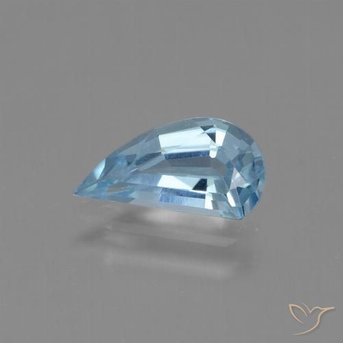1.33ct Natural Azul Cielo Topacio, Elegante, VVS-VS