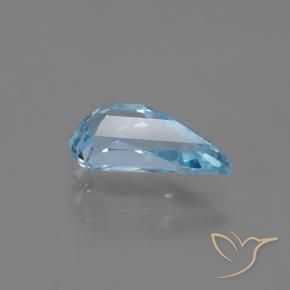 Topacio Azul Cielo natural de 1.50 ct, Elegante, VVS-VS