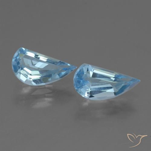 2.52ctw Natural Azul Cielo Topacio, Elegante, VVS-VS