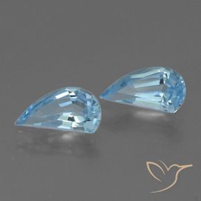 Gemas de Topacio Azul Cielo natural de 2.52 ct, Elegante, VVS-VS