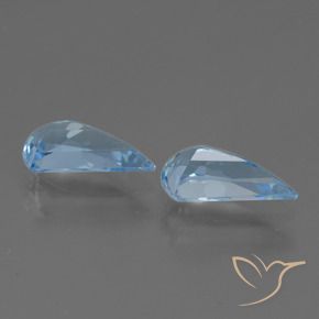 Gemas de Topacio Azul Cielo natural de 2.52 ct, Elegante, VVS-VS