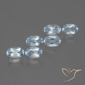Gemas de Topacio Azul Cielo natural de 1.68 ct, Ovalada, VVS-VS