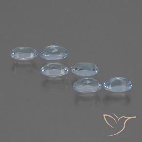 Gemas de Topacio Azul Cielo natural de 1.68 ct, Ovalada, VVS-VS