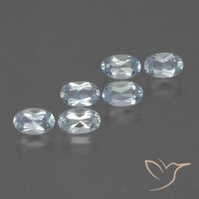 Gemas de Topacio Azul Cielo natural de 1.69 ct, Ovalada, VS