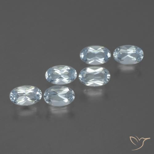 Gemas de Topacio Azul Cielo natural de 1.74 ct, Ovalada, VS