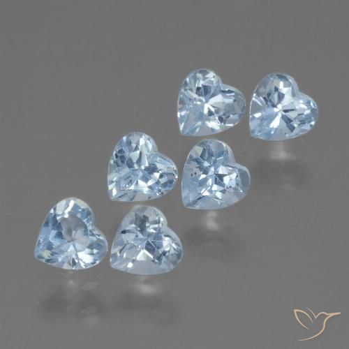 2.11ctw Natural Azul Cielo Topacio, Corazón, VS