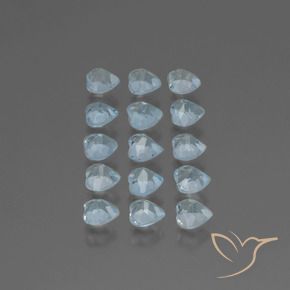 Gemas de Topacio Azul Cielo natural de 4.60 ct, Corazón, VS