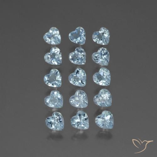4.31ctw Natural Azul Cielo Topacio, Corazón, VS